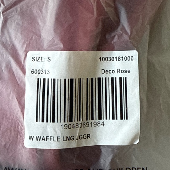 TOMMY JOHN waffle jogger‎ Deco Rose Small New With Tags - Picture 4 of 4